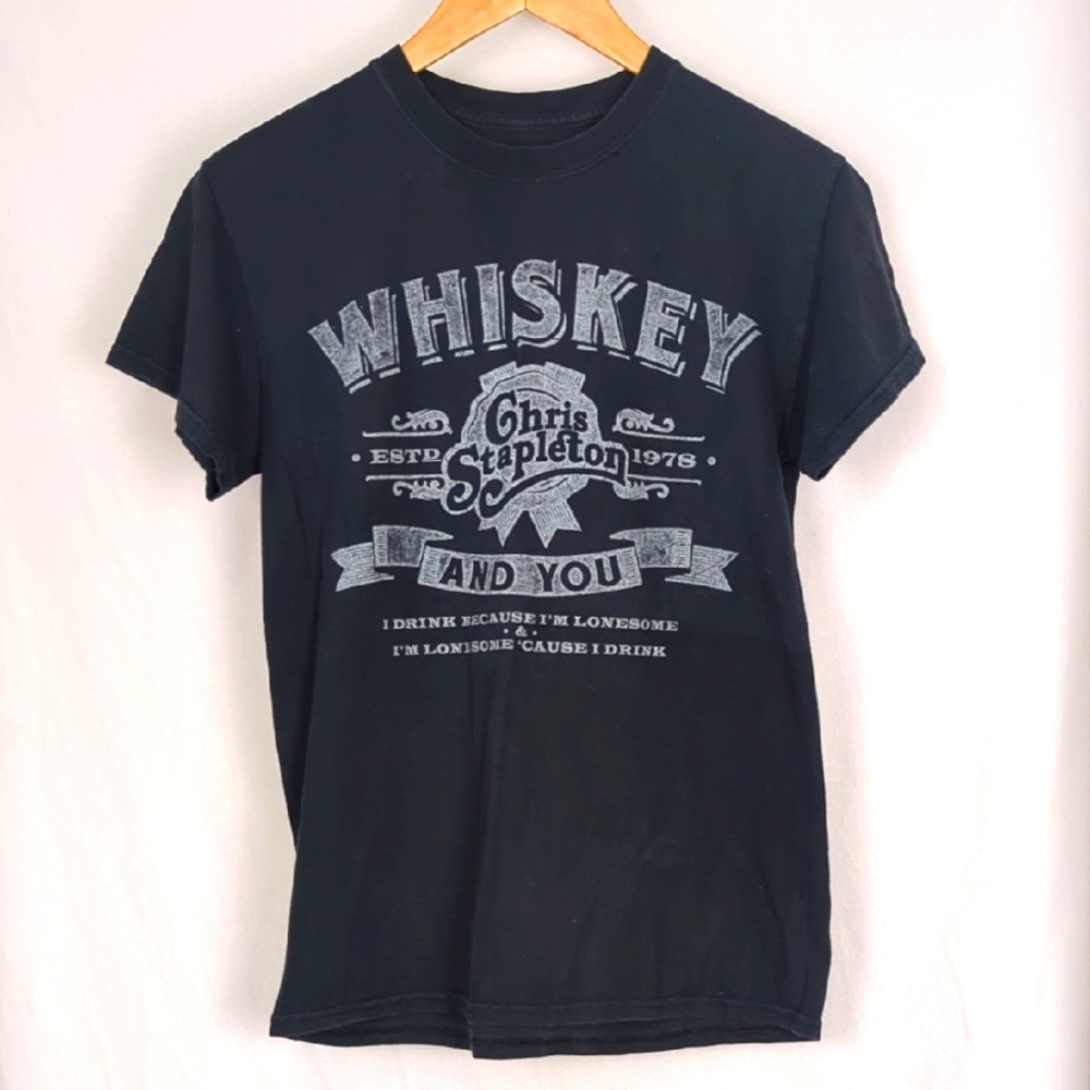 CHRIS STAPLETON Whiskey & You Black T-Shirt